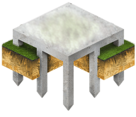 С монолитной плитой